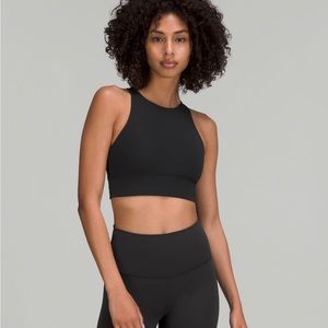 Lululemon High-Neck Energy Longline ribbed bra